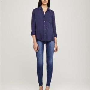 L’agence Patch pocket Navy blue Blouse